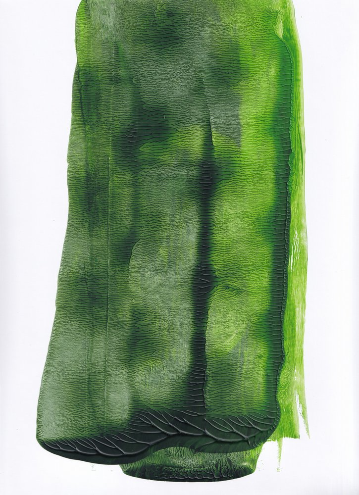 Fluid Green Abstract by Maira Ribena