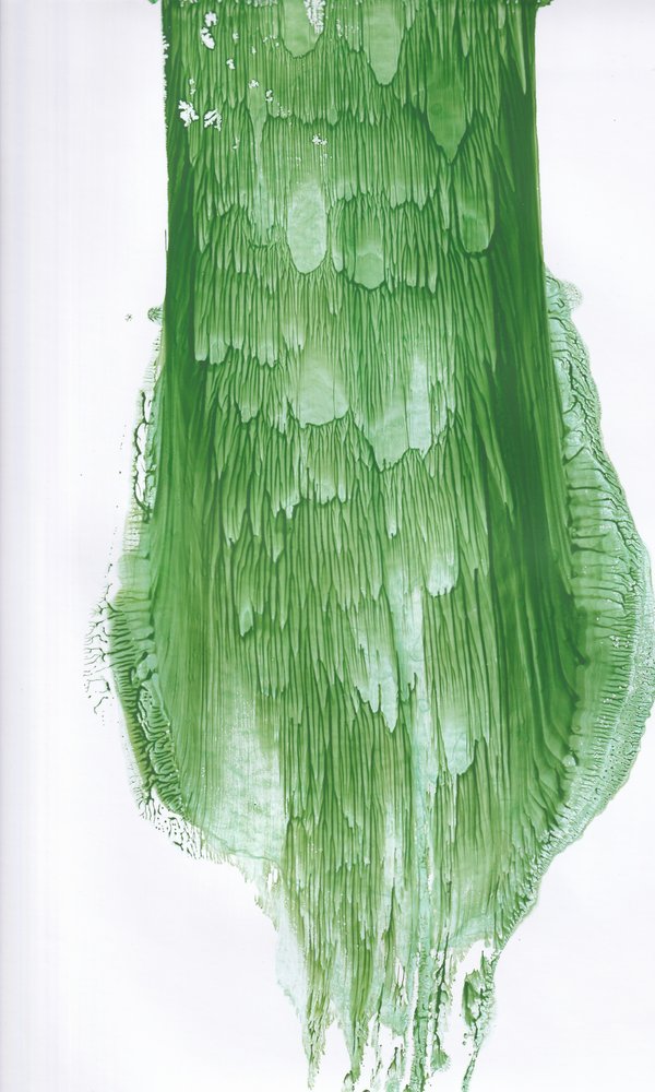 Fluid Green Abstract by Maira Ribena