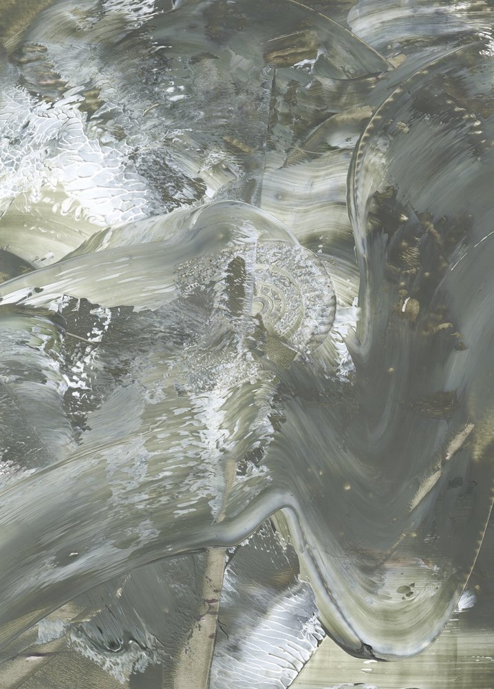 Fluid Grey Green by Maira Ribena
