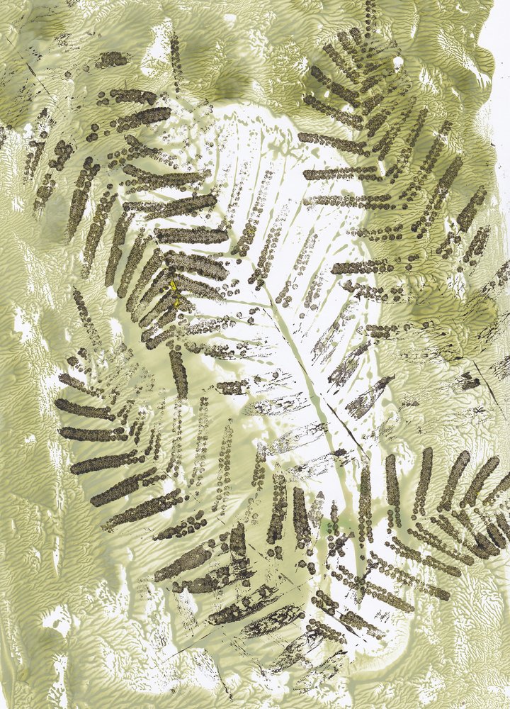 Green Fern Impressions by Maira Ribena