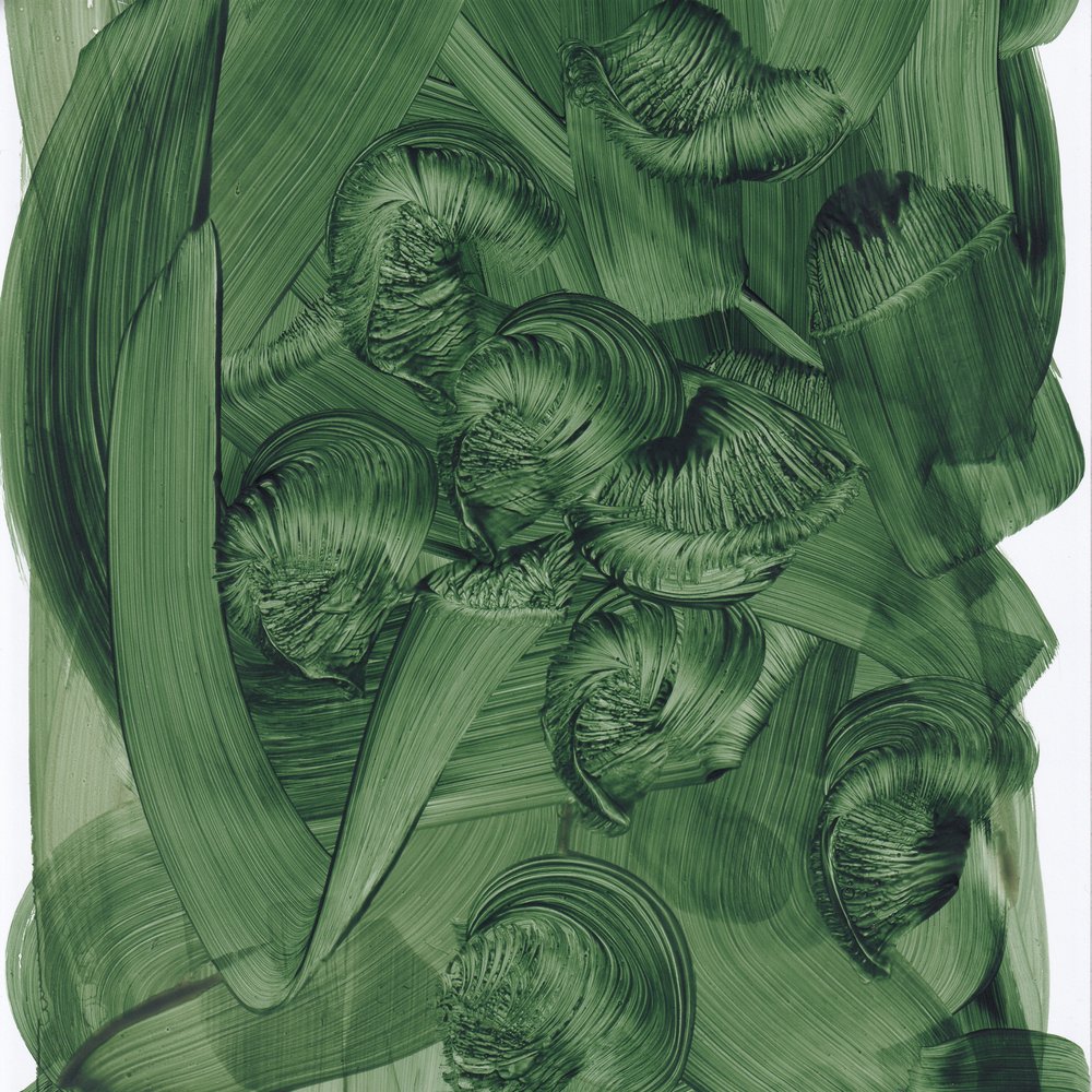 Lush Green Swirls by Maira Ribena