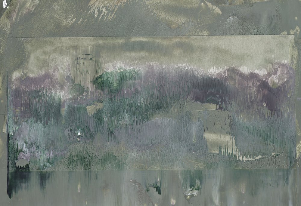 Misty Abstract Landscape by Maira Ribena