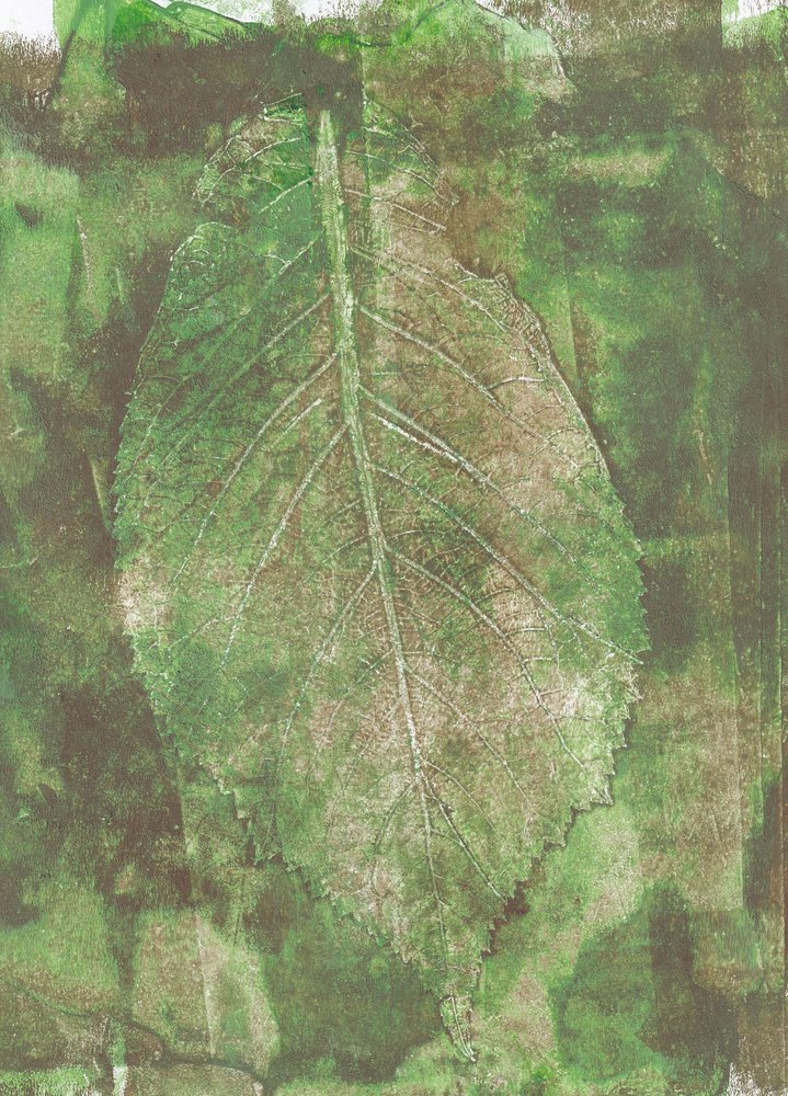 Organic Leaf Impression by Maira Ribena