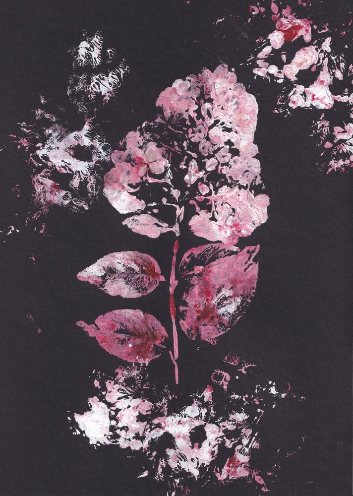 Pink Botanical Impression by Maira Ribena