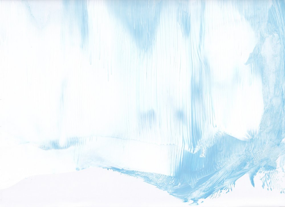 Soft Blue Minimalist Flow by Maira Ribena