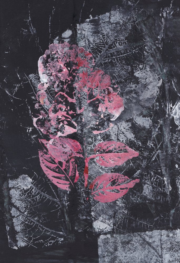 Textural Pink Bloom by Maira Ribena