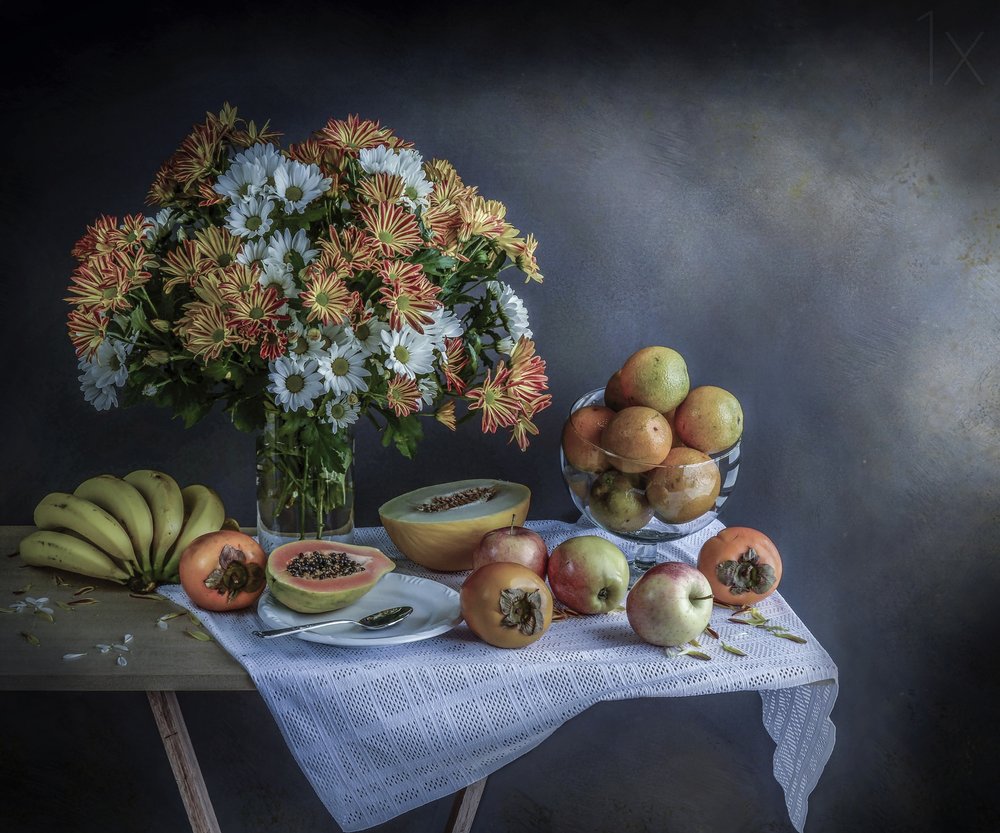 Autumn Harvest Still Life by Margareth Perfoncio
