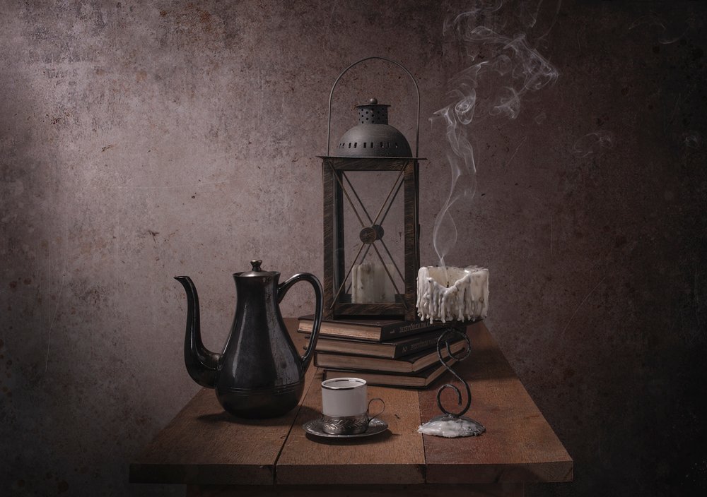 Coffee and Candlelight by Margareth Perfoncio