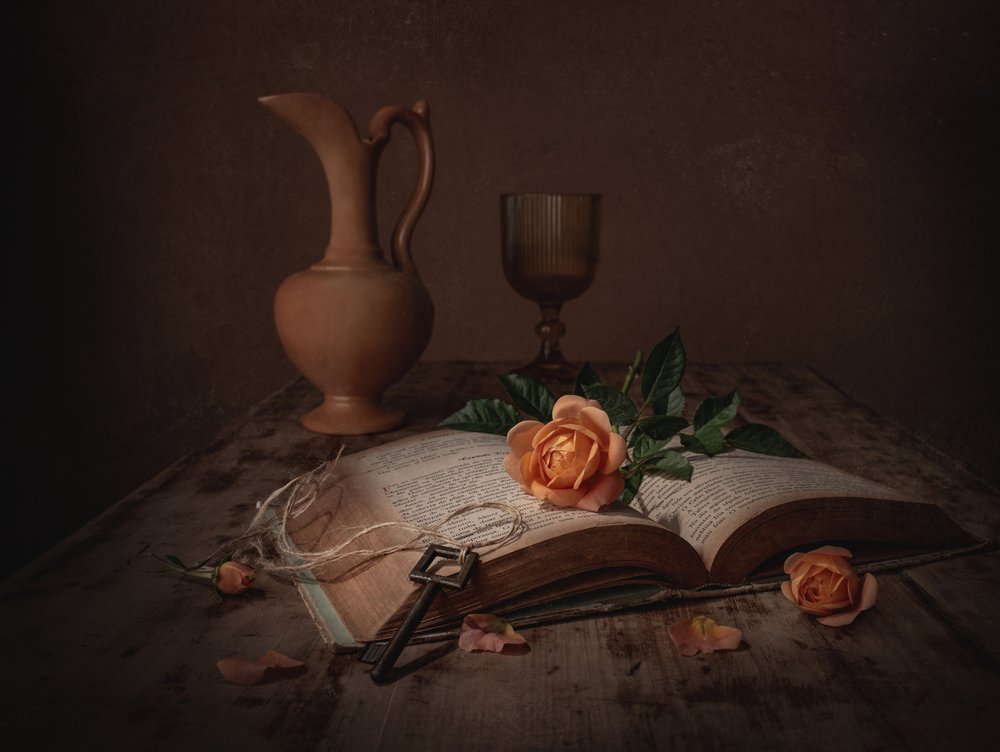Dark Academia Rose Book by Margareth Perfoncio