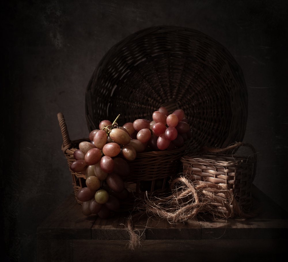 Dark Harvest Grapes by Margareth Perfoncio
