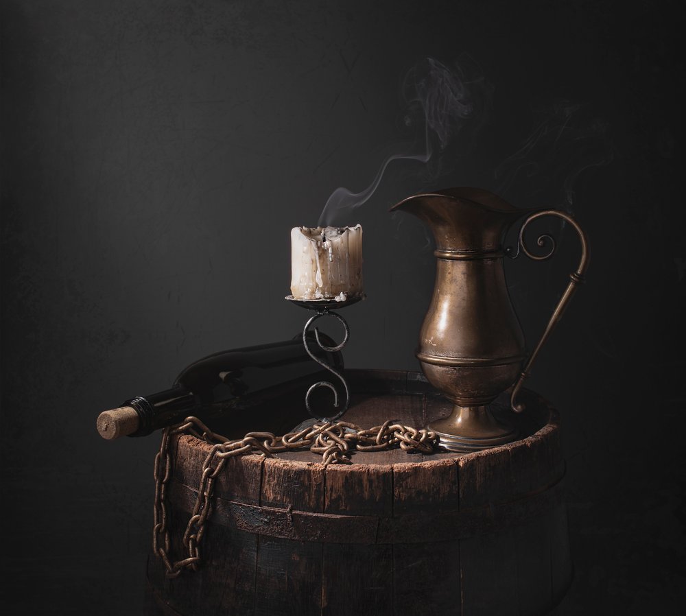 Dark Rustic Still Life by Margareth Perfoncio
