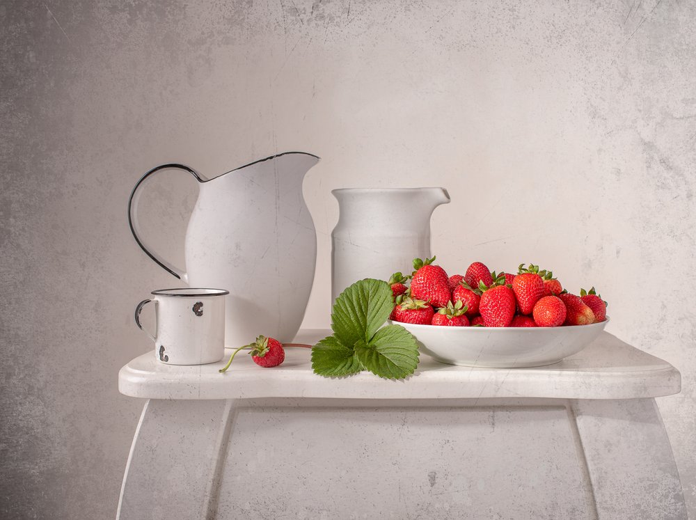 Fresh Summer Strawberries by Margareth Perfoncio