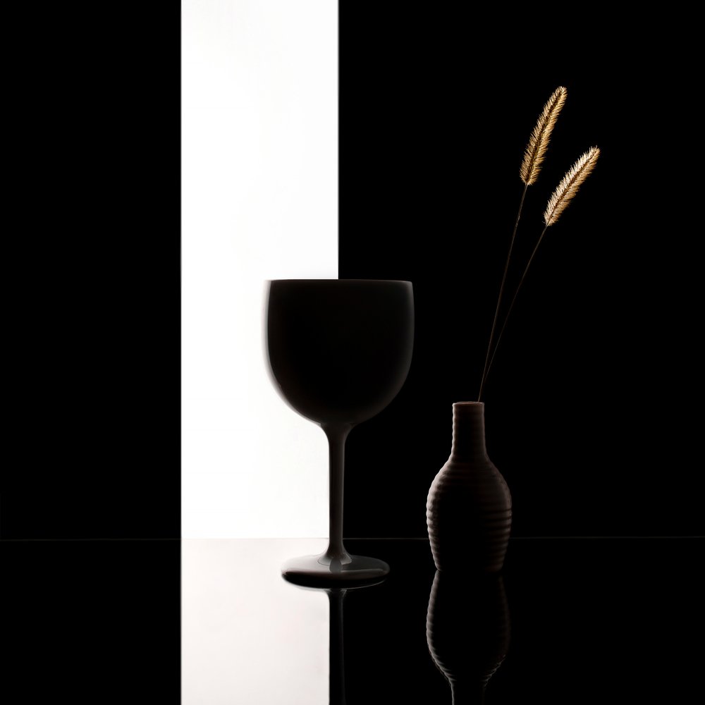 Minimalist Black White Still Life by Margareth Perfoncio