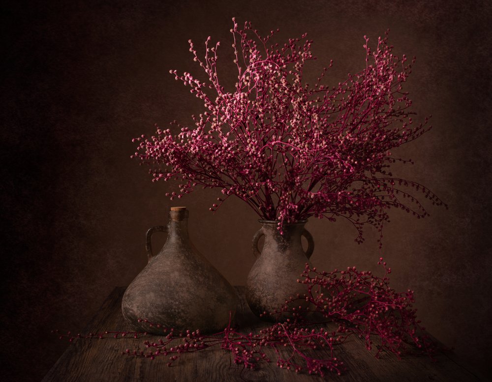 Moody Magenta Branches by Margareth Perfoncio