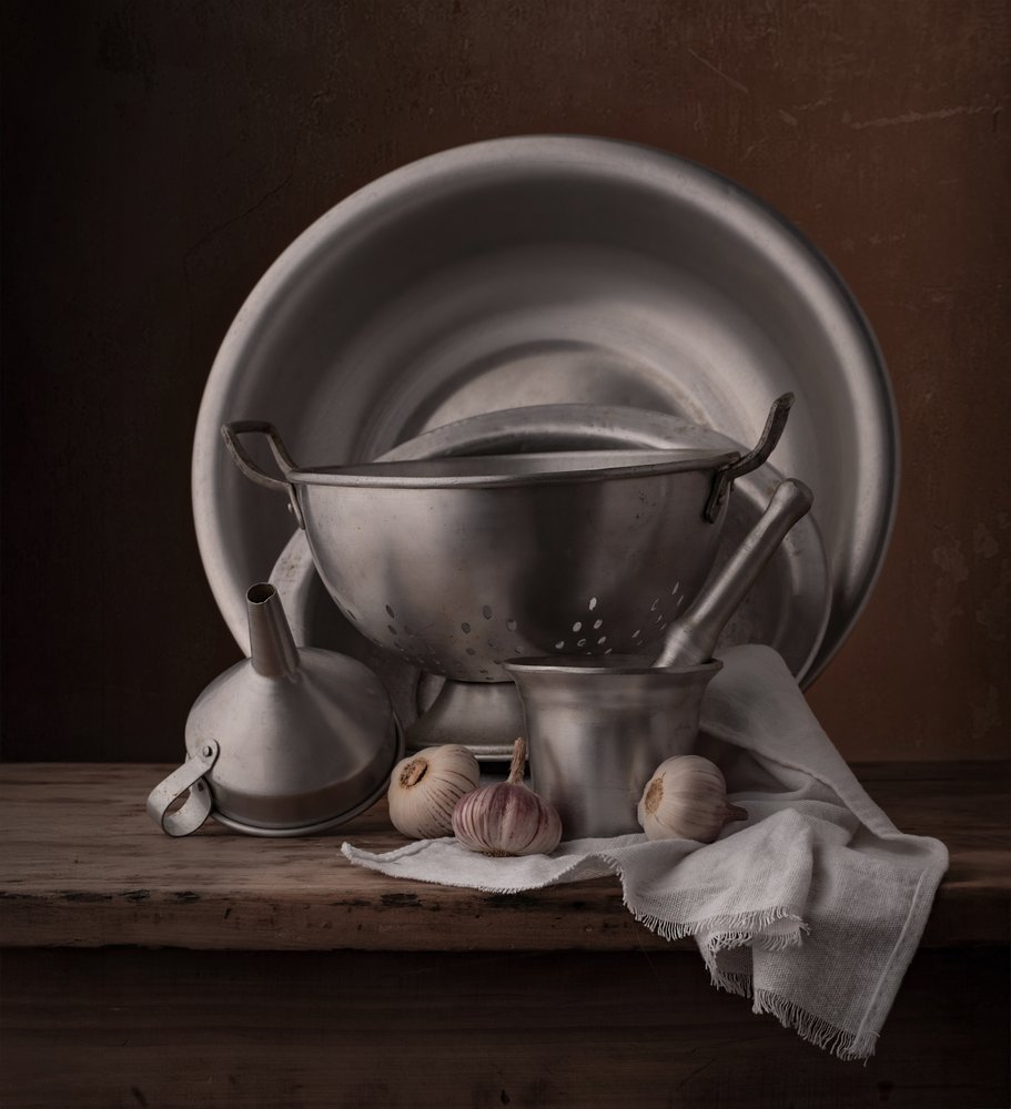 Rustic Kitchen Still Life by Margareth Perfoncio