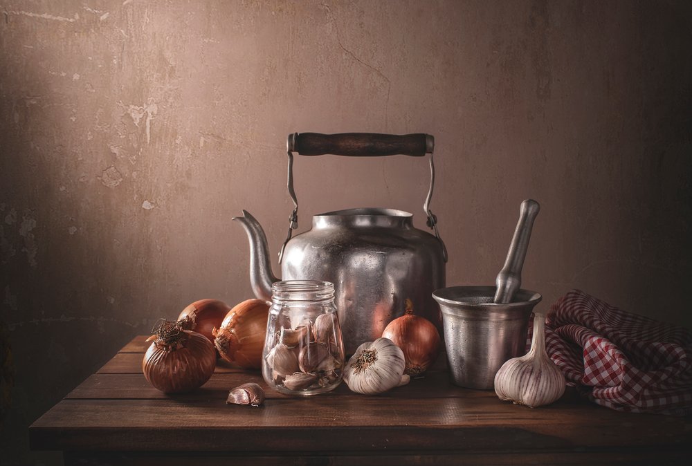 Rustic Kitchen Still Life by Margareth Perfoncio