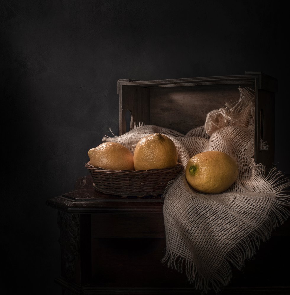Rustic Lemon Still Life by Margareth Perfoncio
