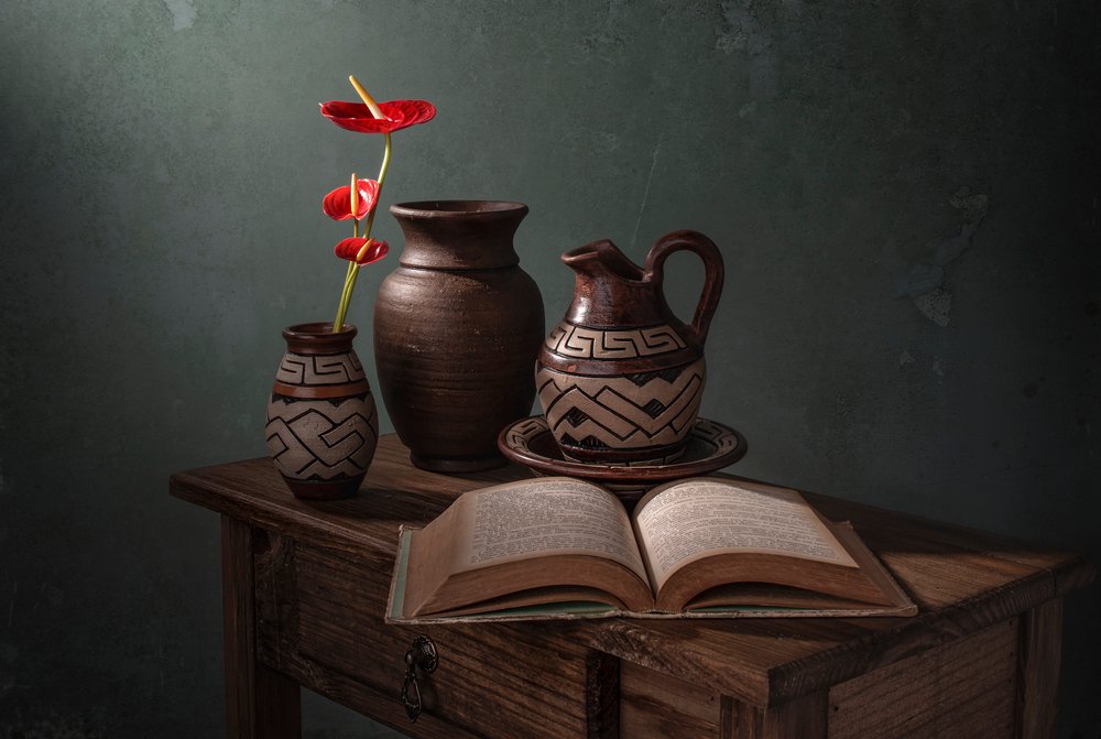 Rustic Pottery Still Life by Margareth Perfoncio