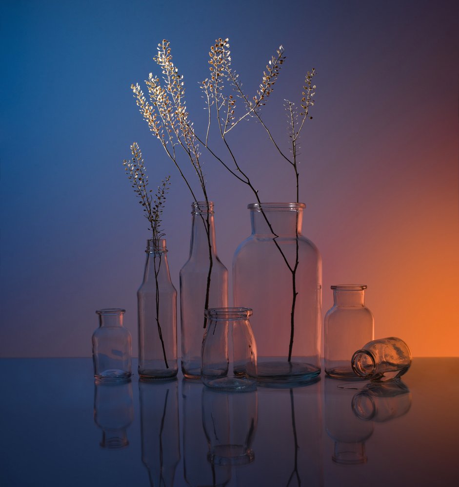 Serene Glass Still Life by Margareth Perfoncio