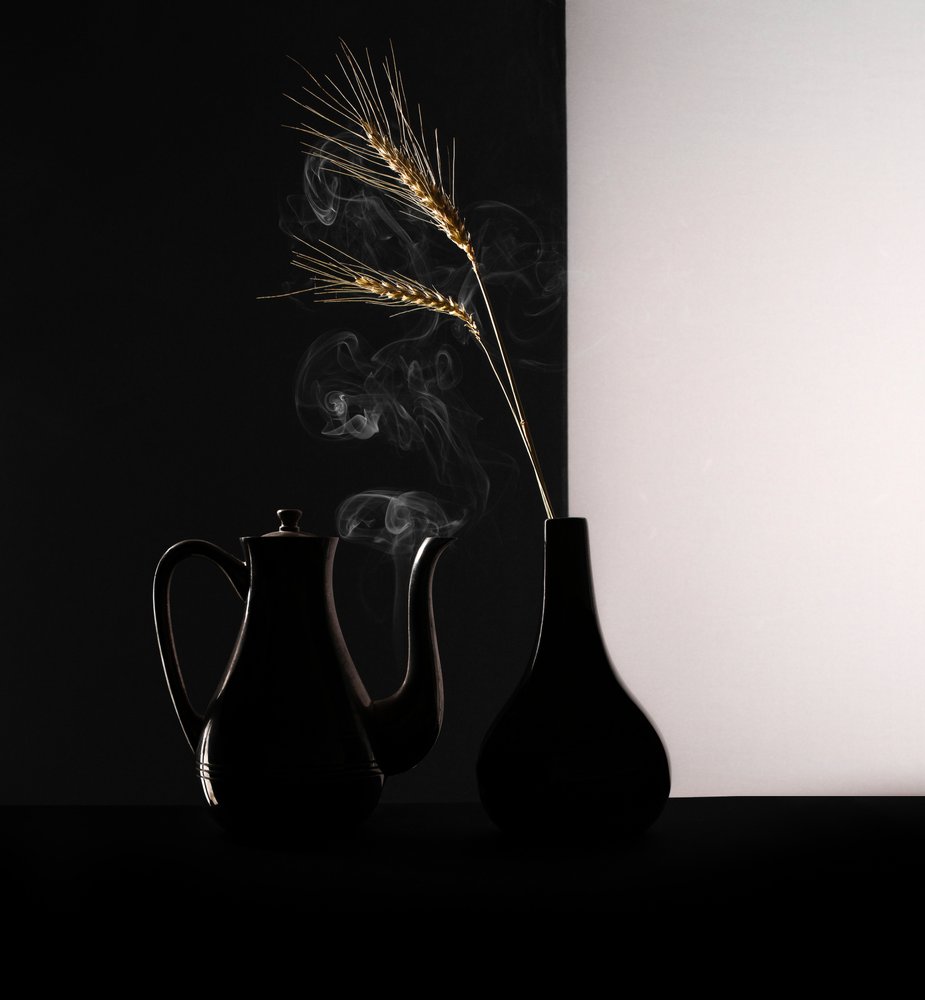 Steaming Teapot Golden Wheat by Margareth Perfoncio