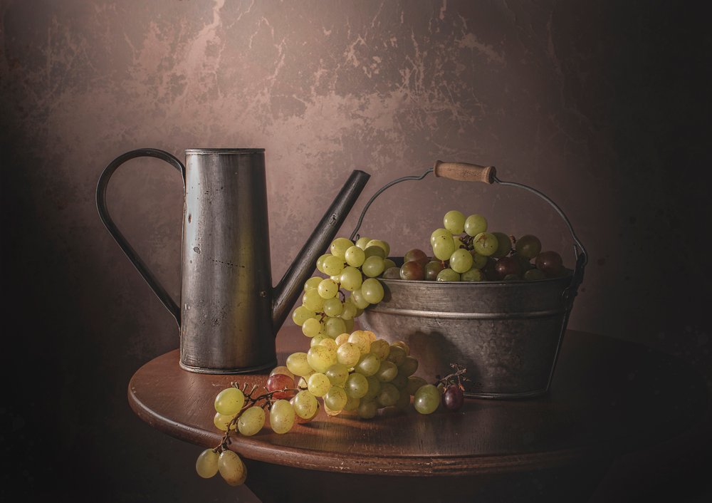 Vintage Grape Harvest by Margareth Perfoncio