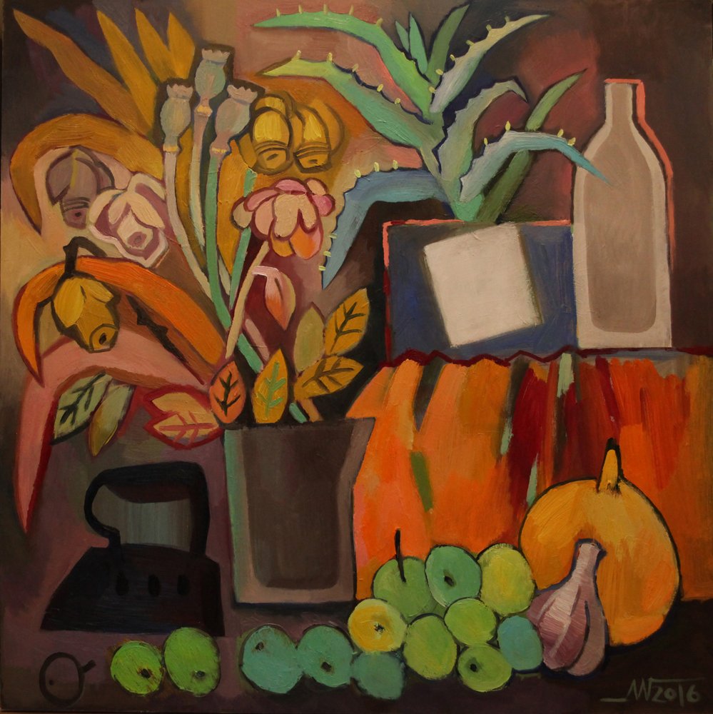 Stylized Autumn Still Life by Marina Gorkaeva
