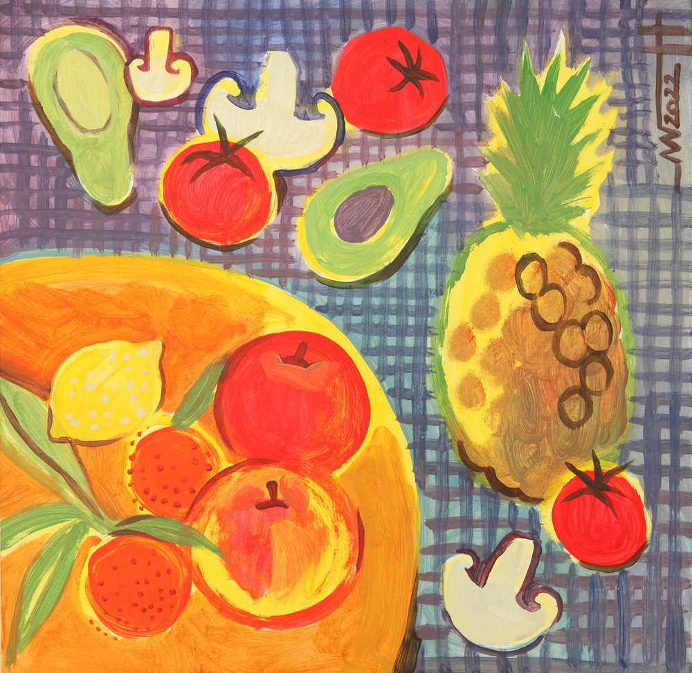 Vibrant Kitchen Bounty by Marina Gorkaeva