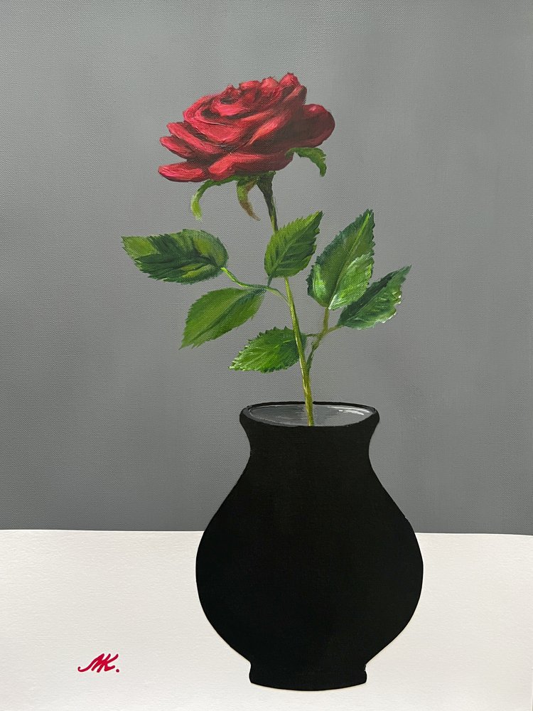 Elegant Red Rose by Marina Kozyr