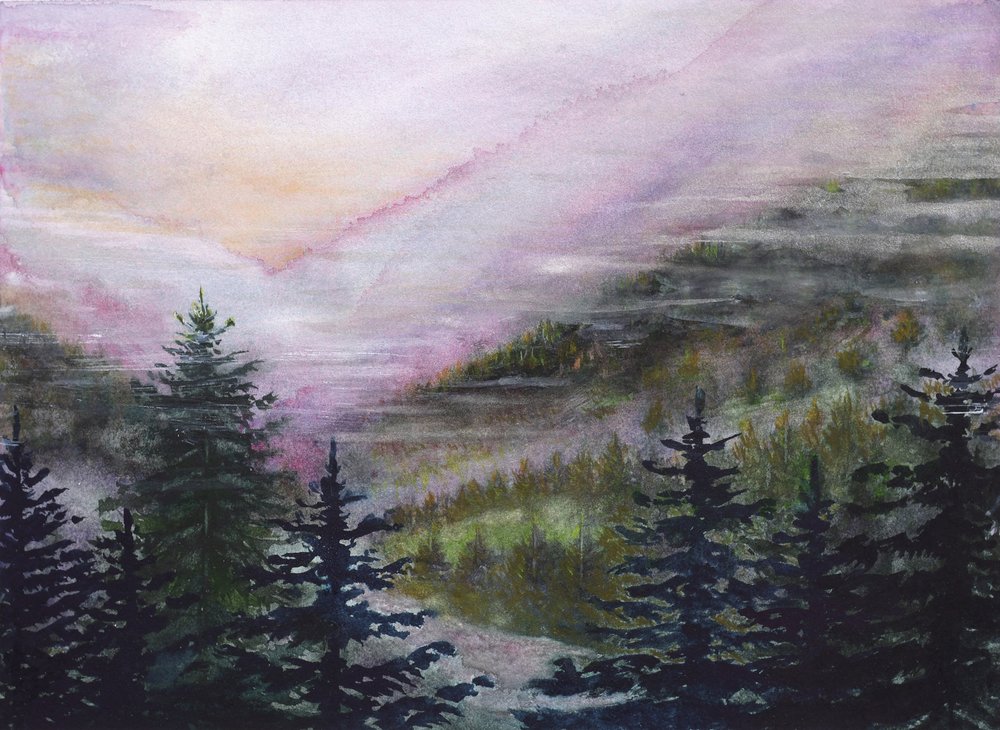 Misty Mountain Dawn by Marina Kozyr