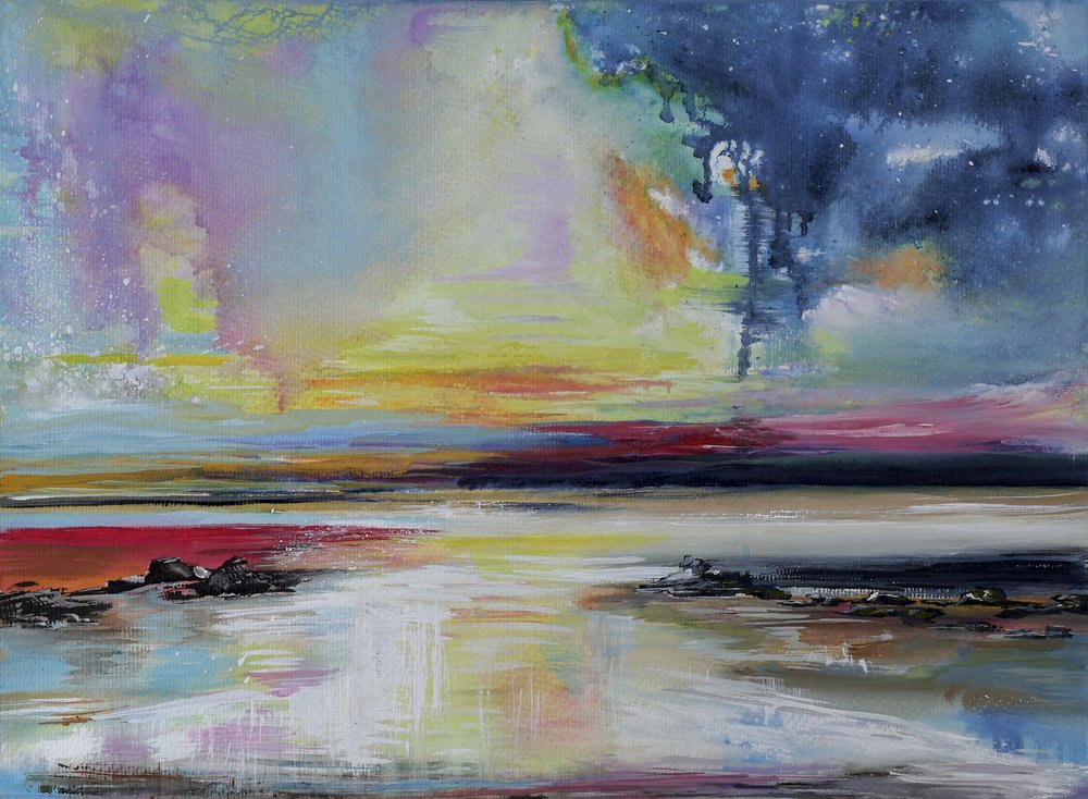 Vibrant Abstract Seascape by Marina Kozyr
