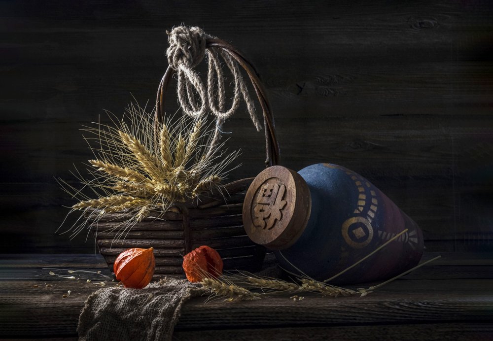 Rustic Autumn Still Life by Marsha Ma