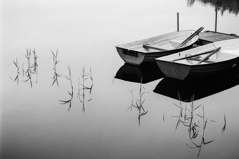 Serene Lake Reflections by Mats Persson
