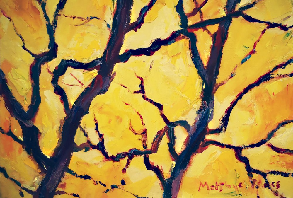 Golden Autumn Branches by Matthys Moss