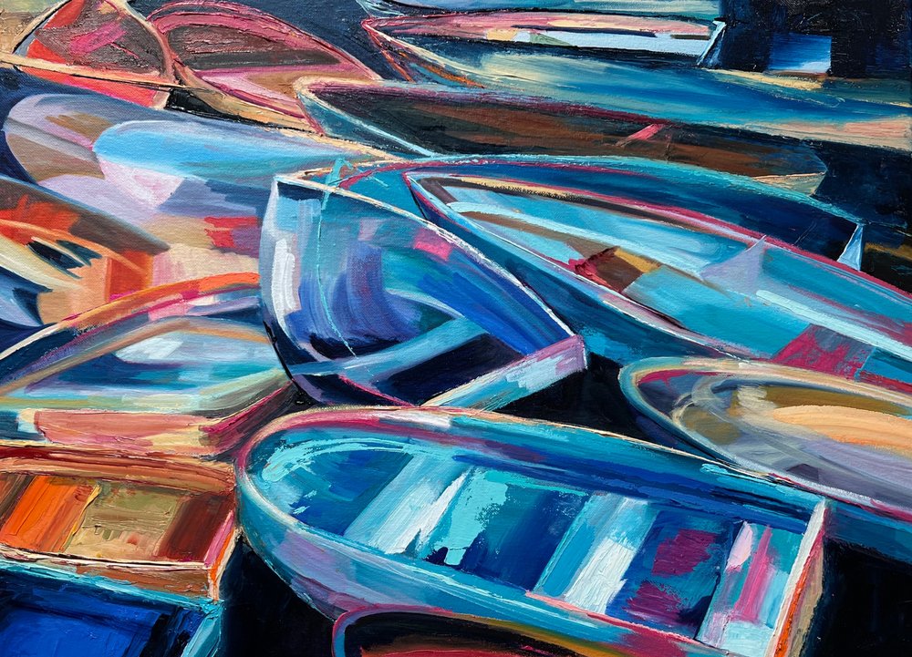 Boats by Maxine Shore