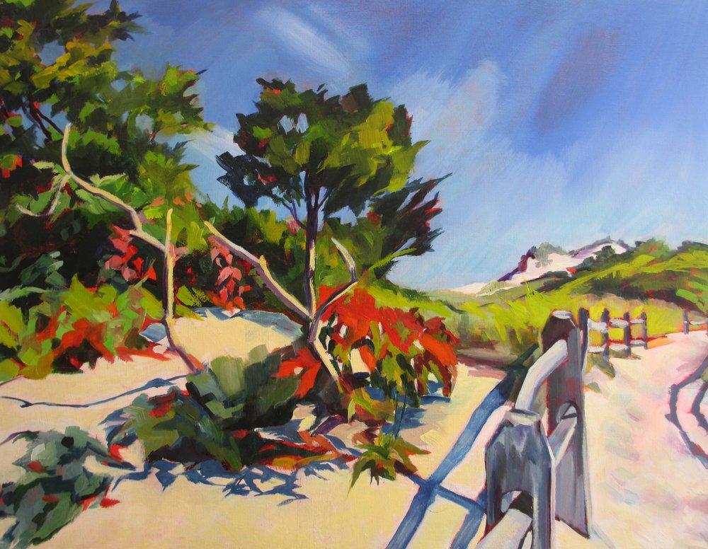 Vibrant Beach Dunes by Maxine Shore