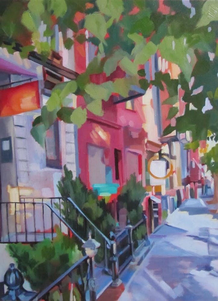 Vibrant City Street by Maxine Shore