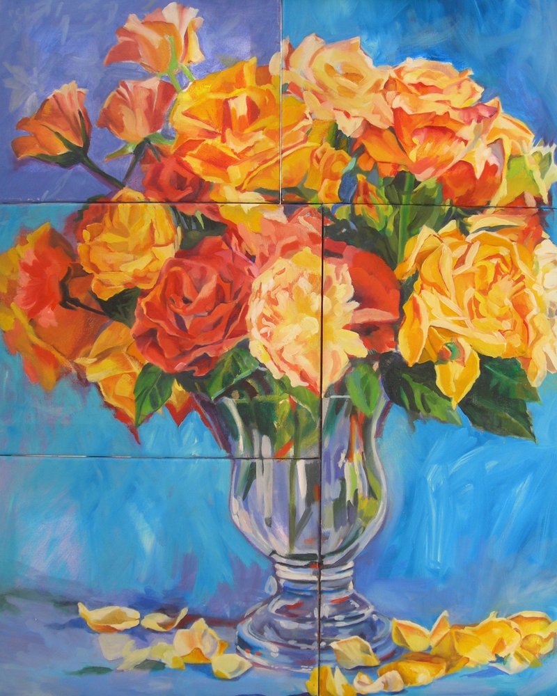 Vibrant Rose Bouquet by Maxine Shore