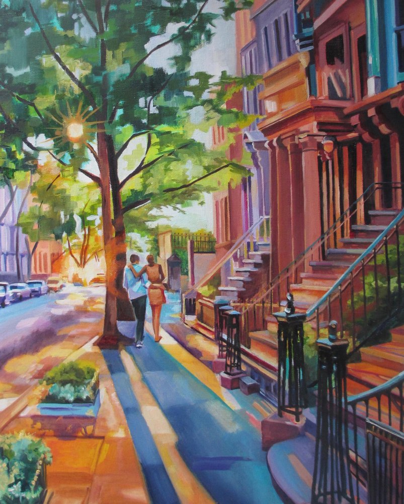 Warm City Stroll by Maxine Shore