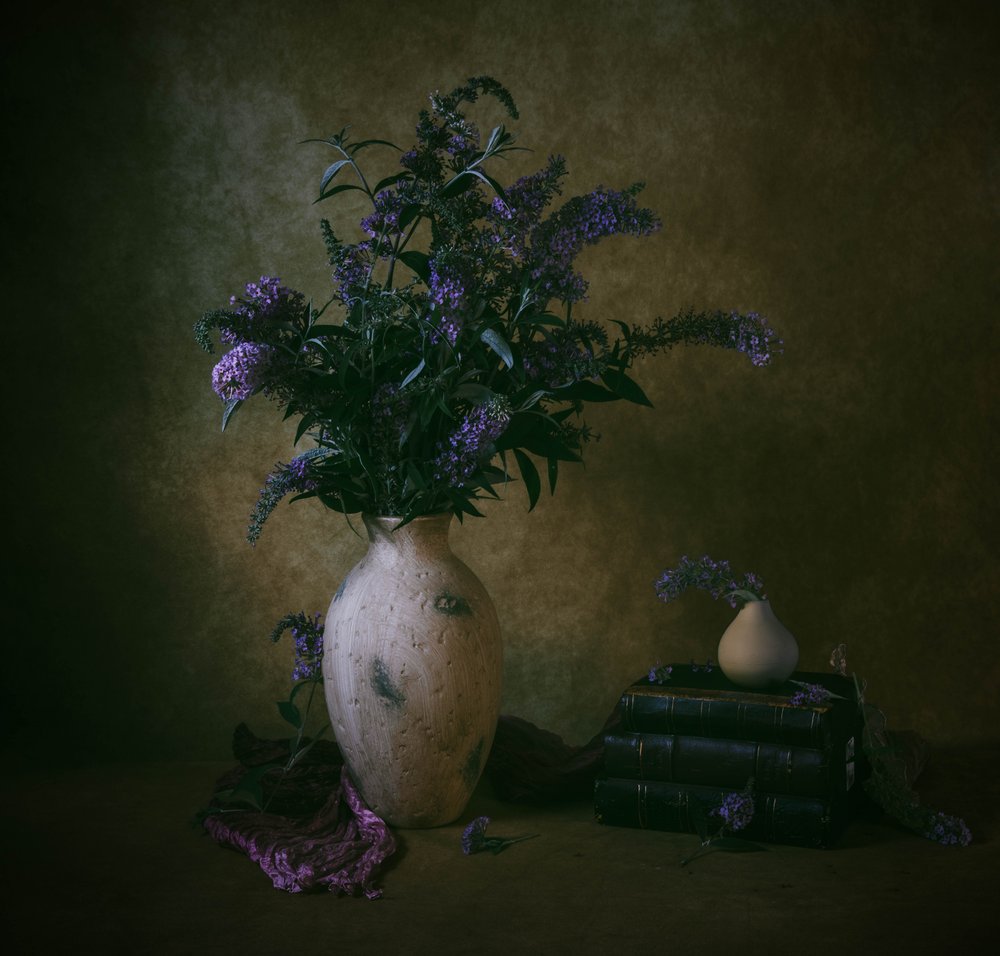 Moody Floral Still Life by May G