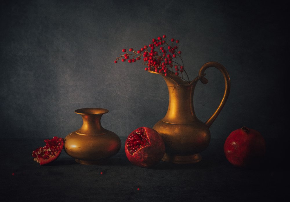 Pomegranate Still Life by May G