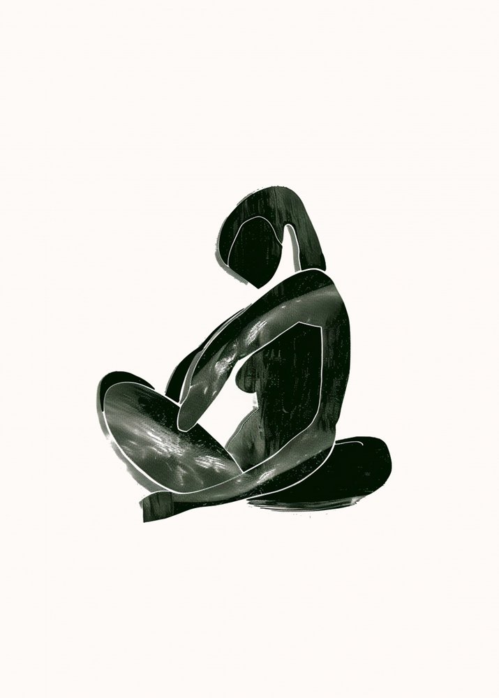 Abstract Seated Figure by May Hilma