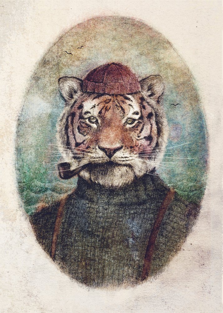 Gentleman Tiger by Mike Koubou