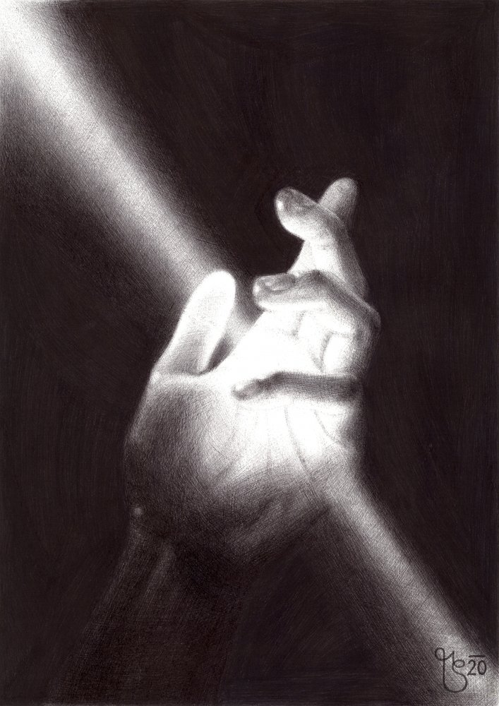 Hopeful Hand Light by Mirjam Schrei