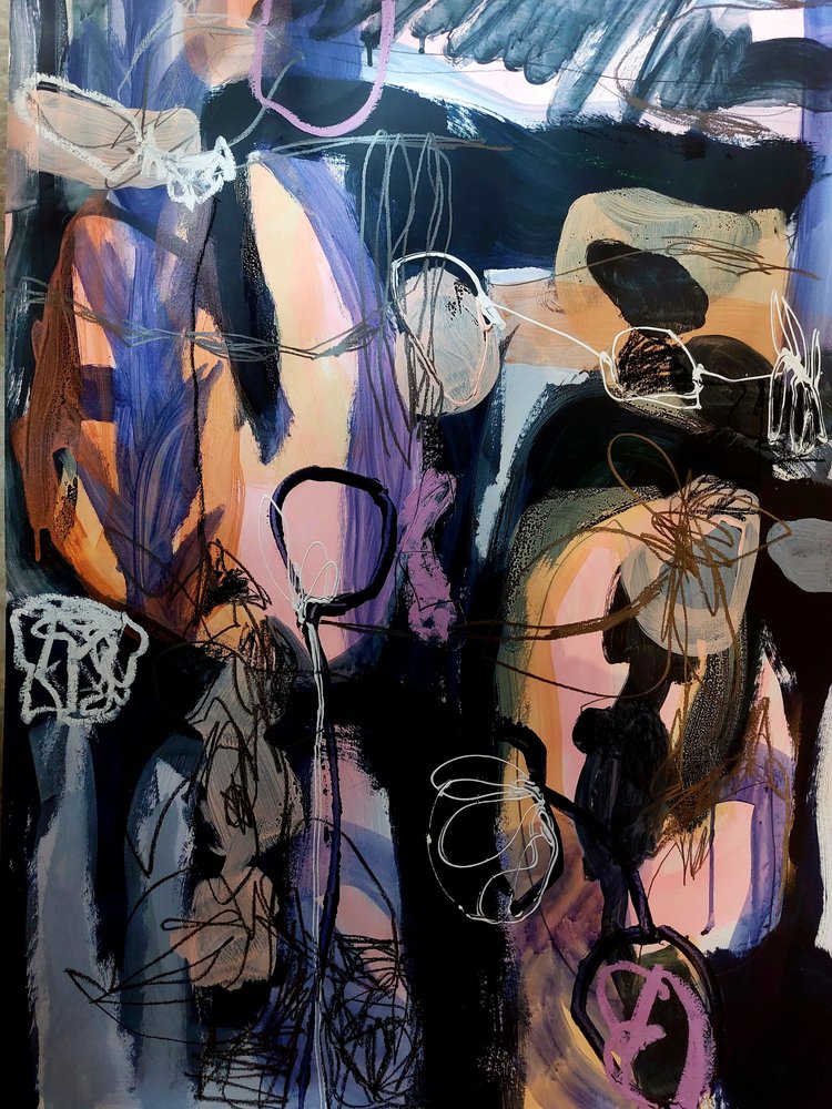 Abstract Flowing Forms by Monika Riethmueller