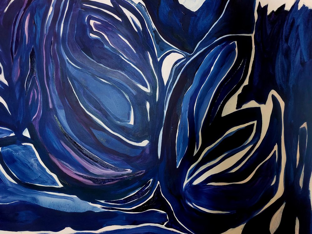 Deep Blue Currents by Monika Riethmueller