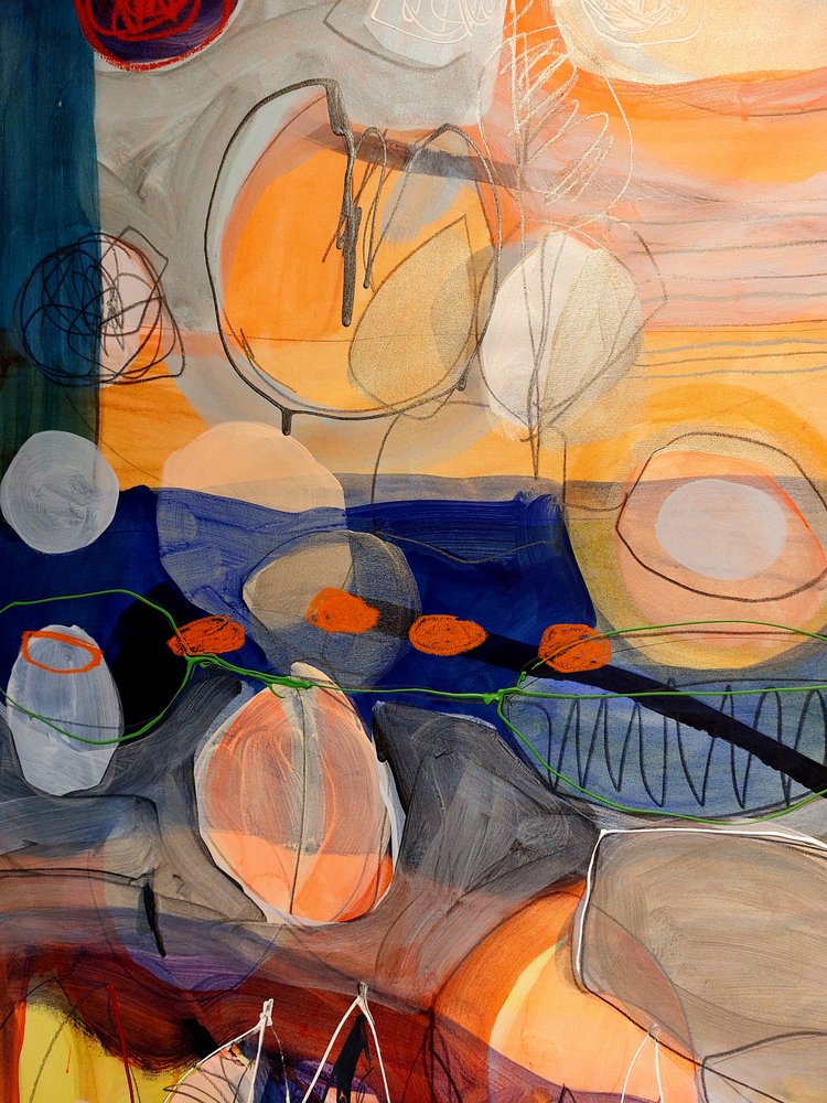 Vibrant Organic Shapes by Monika Riethmueller