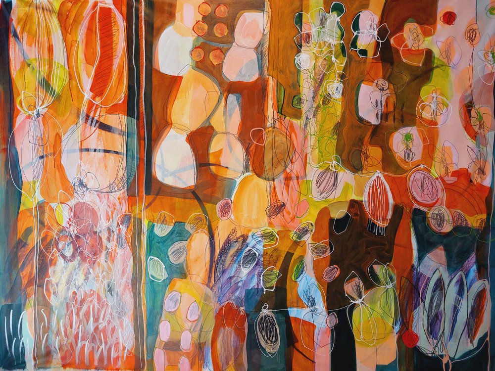 Warm Organic Shapes by Monika Riethmueller