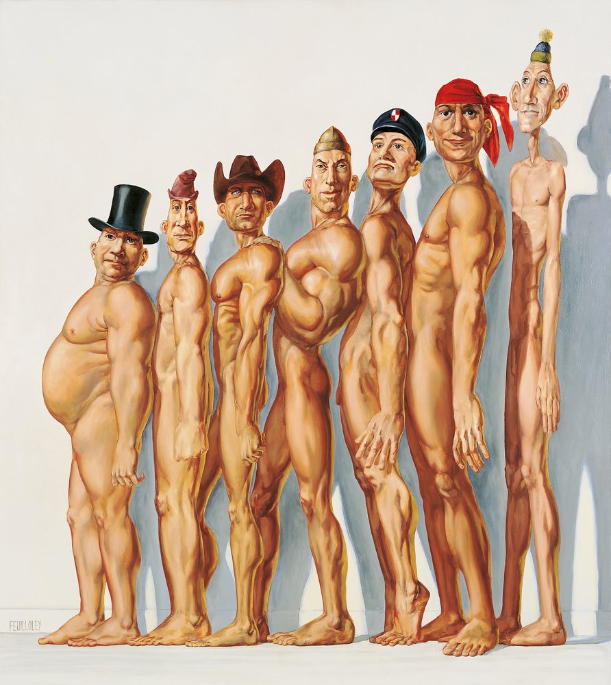 Varied Male Figures by Myriam Feuilloley