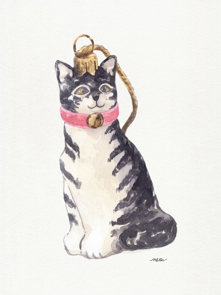 Cute Tabby Ornament by NKTN