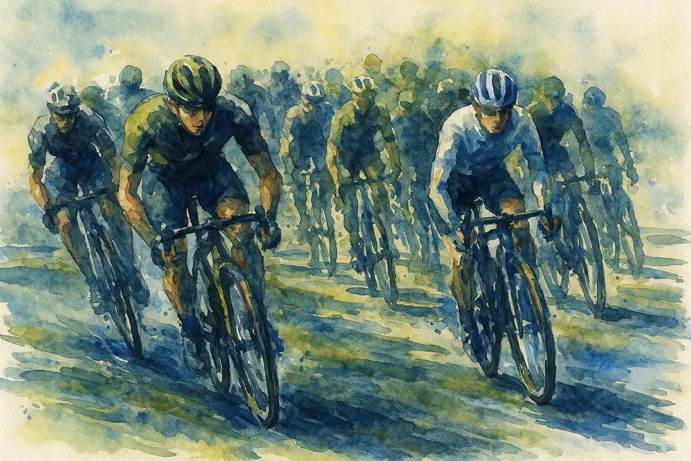 Dynamic Cycling Race by Natalie Bruns